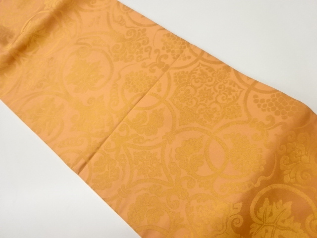 JAPANESE NAGOYA OBI / WOVEN FLOWER CREST